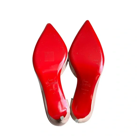 Christian Louboutin Iriza 85mm nude heels RETAIL 895 - Picture 9 of 10